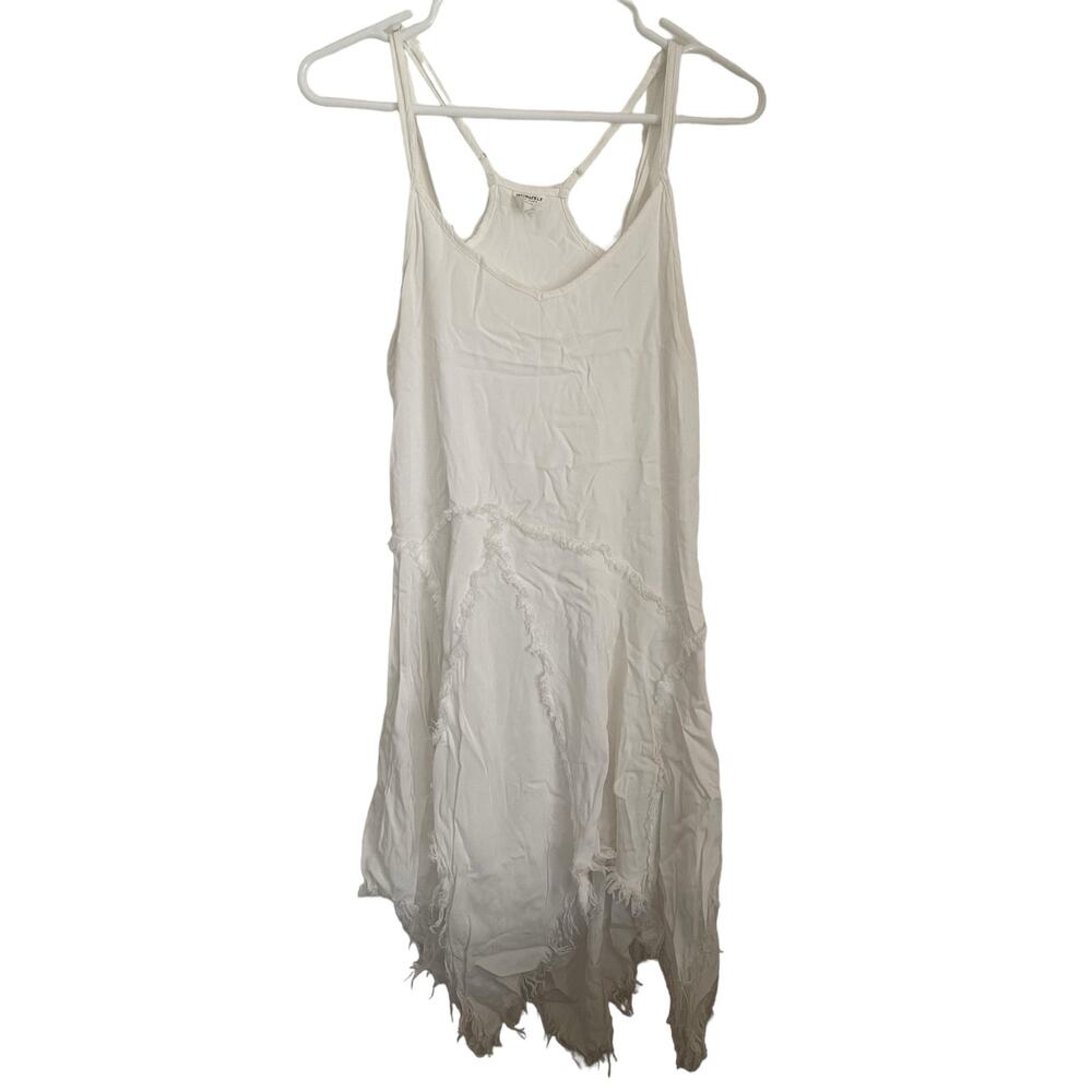 EUC Auth Free People White Tank Dress Boho Vintage Anthropology Size XS